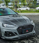Audi RS5 B9.5 2020 2021 2022 2023 2024 with Aftermarket Parts - AE Style Front Lip Carbon Fiber from ArmorExtend